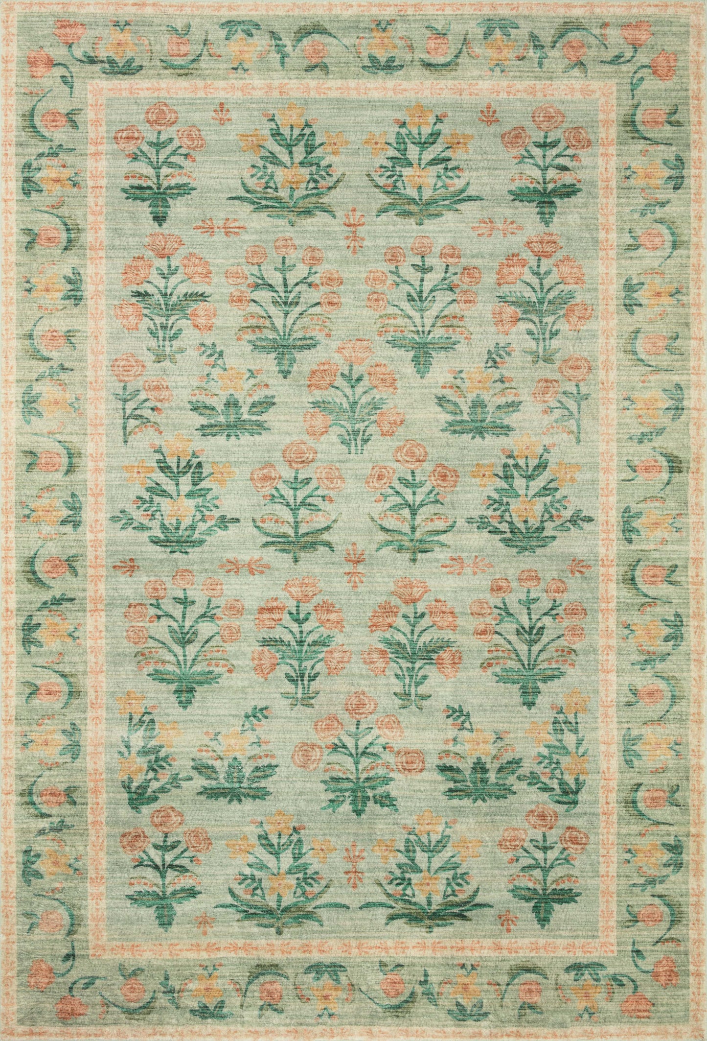 A picture of Loloi's Eden rug, in style EDE-01, color Mughal Rose Blush
