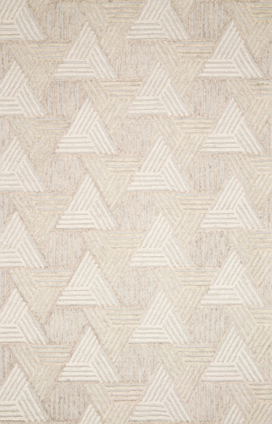 A picture of Loloi's Ehren rug, in style EHR-04, color Oatmeal / Ivory