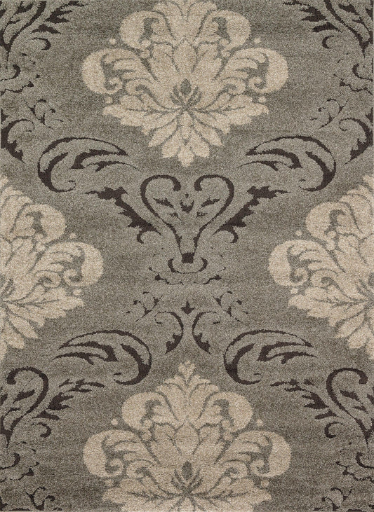 A picture of Loloi's Enchant rug, in style EN-03, color Smoke / Beige