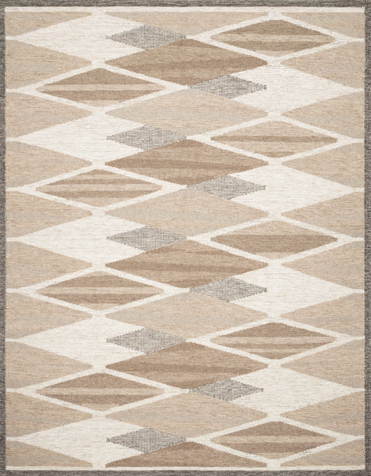 A picture of Loloi's Evelina rug, in style EVE-04, color Taupe / Bark