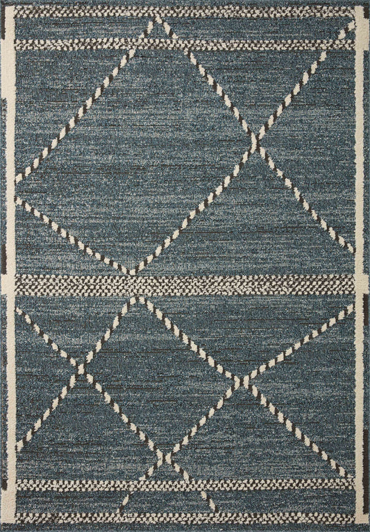 A picture of Loloi's Fabian rug, in style FAB-01, color Denim / Charcoal