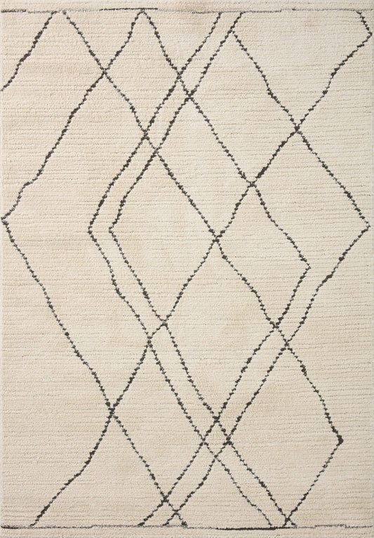 A picture of Loloi's Fabian rug, in style FAB-02, color Ivory / Charcoal