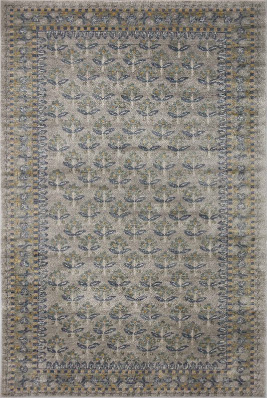 A picture of Loloi's Fiore rug, in style FIO-02, color Grey