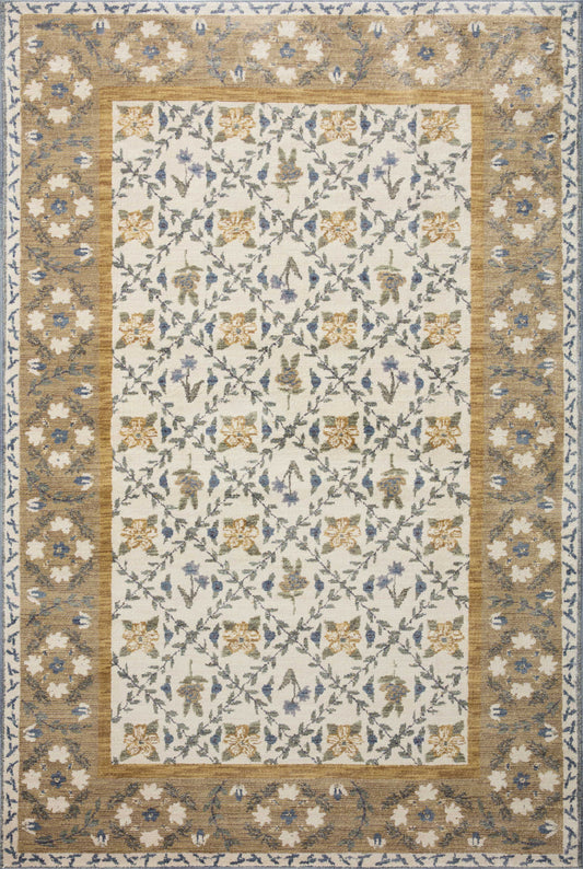 A picture of Loloi's Fiore rug, in style FIO-03, color Gold