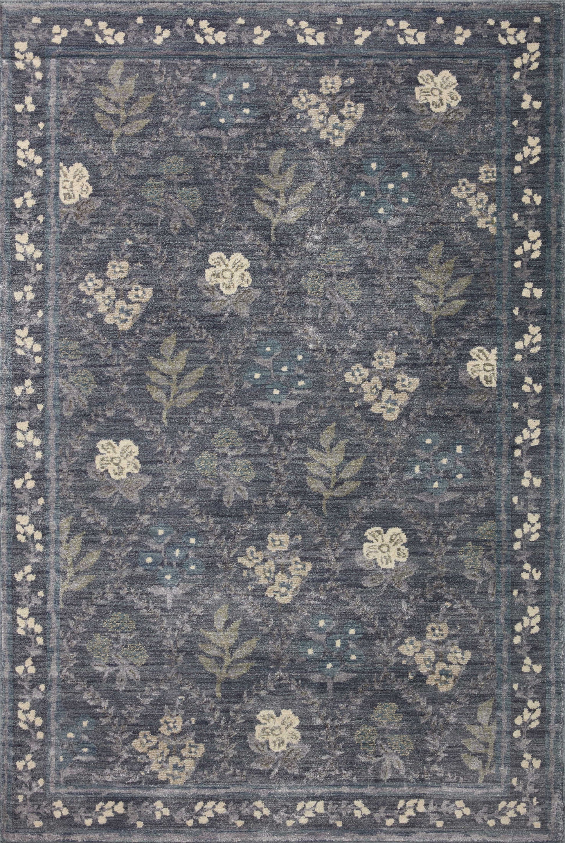A picture of Loloi's Fiore rug, in style FIO-04, color Navy