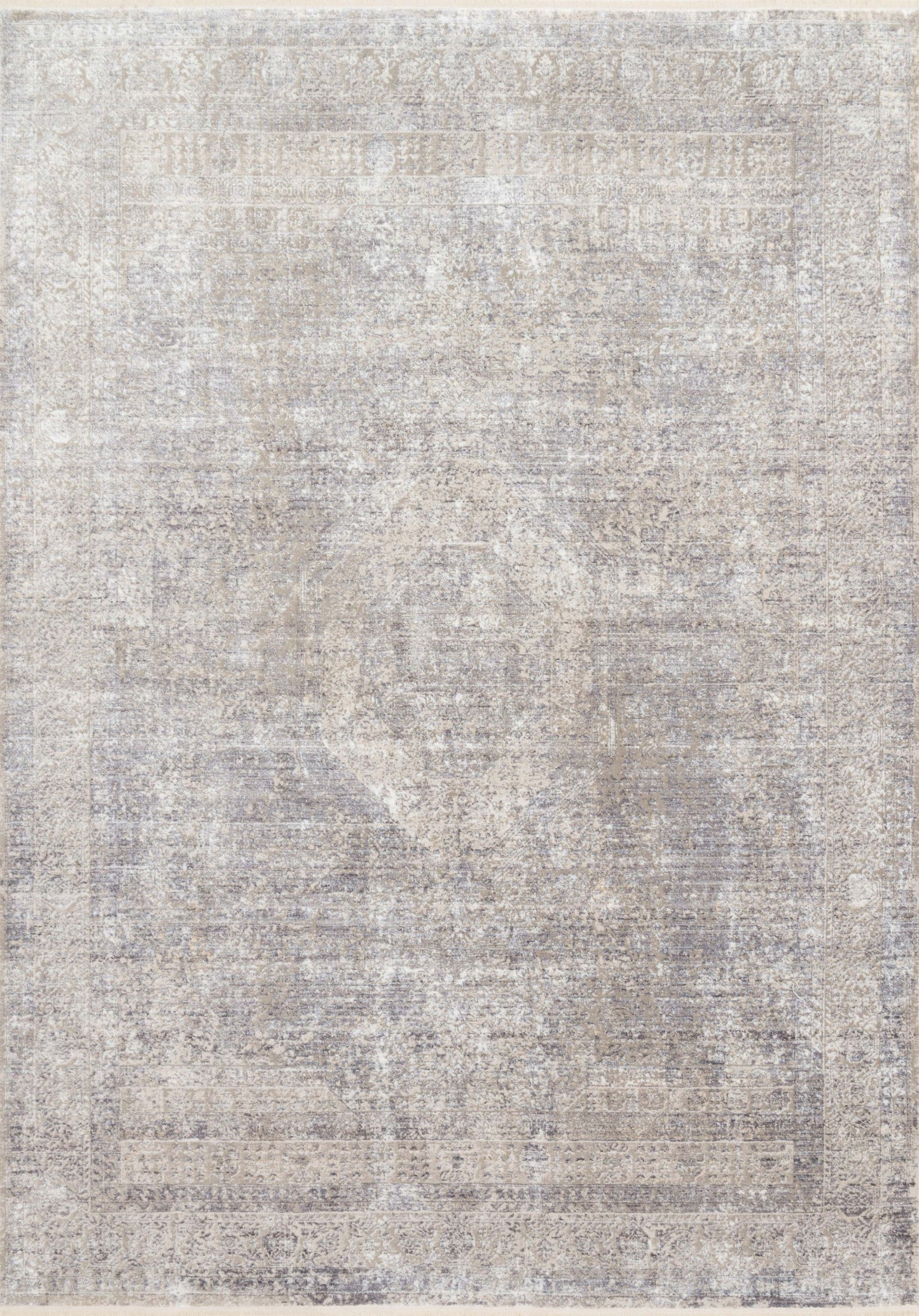 A picture of Loloi's Franca rug, in style FRN-01, color Silver / Pebble