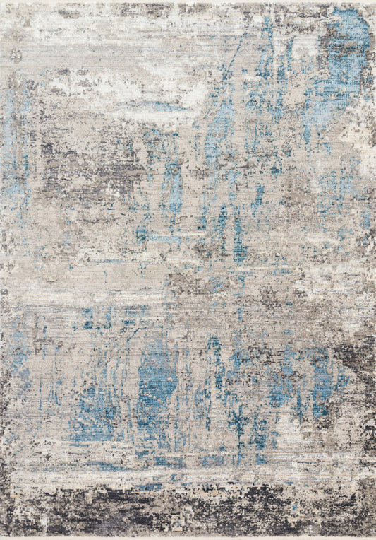 A picture of Loloi's Franca rug, in style FRN-05, color Grey / Ocean