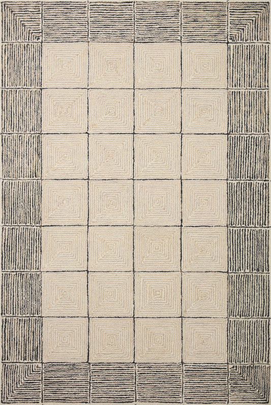A picture of Loloi's Francis rug, in style FRA-02, color Cream / Black