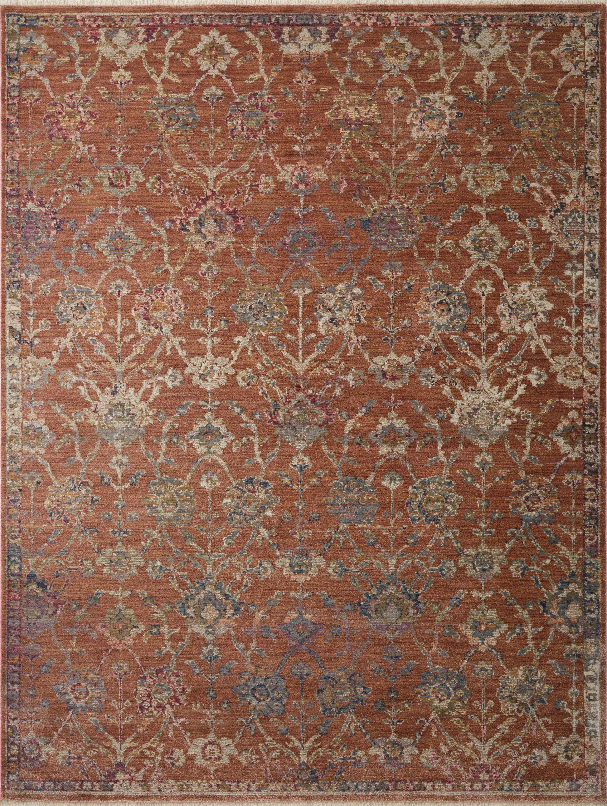 A picture of Loloi's Giada rug, in style GIA-05, color Terracotta / Multi