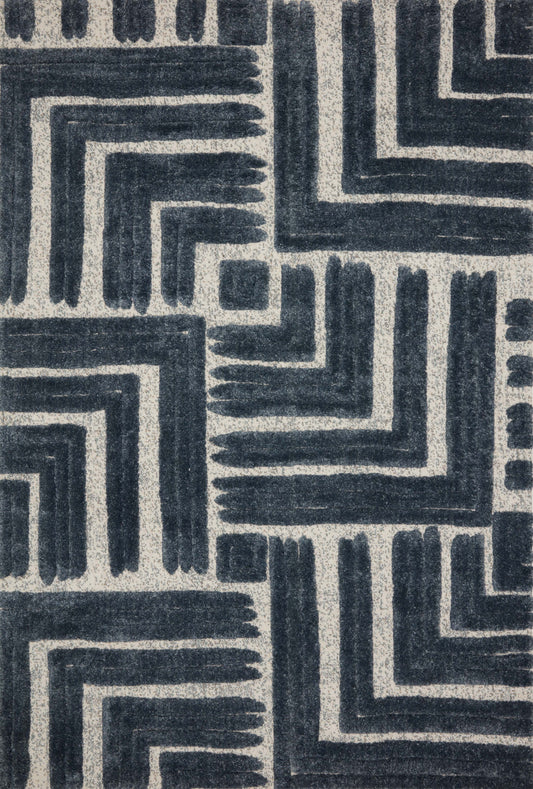 A picture of Loloi's Hagen rug, in style HAG-05, color Blue / White