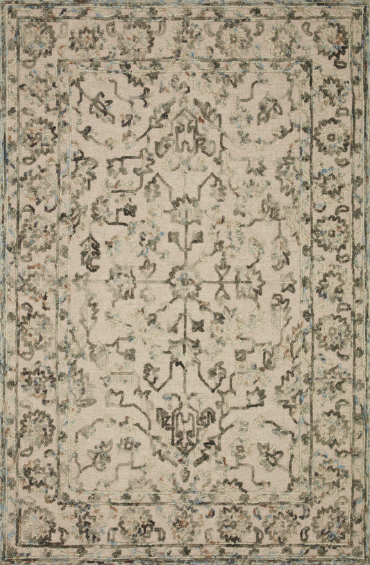 A picture of Loloi's Halle rug, in style HAE-05, color Grey / Sky