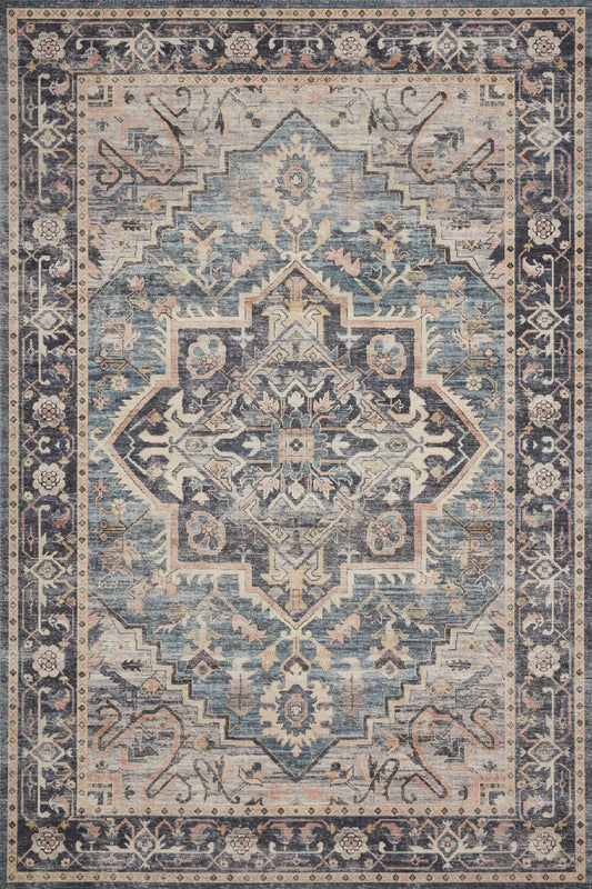 A picture of Loloi's Hathaway rug, in style HTH-01, color Navy / Multi