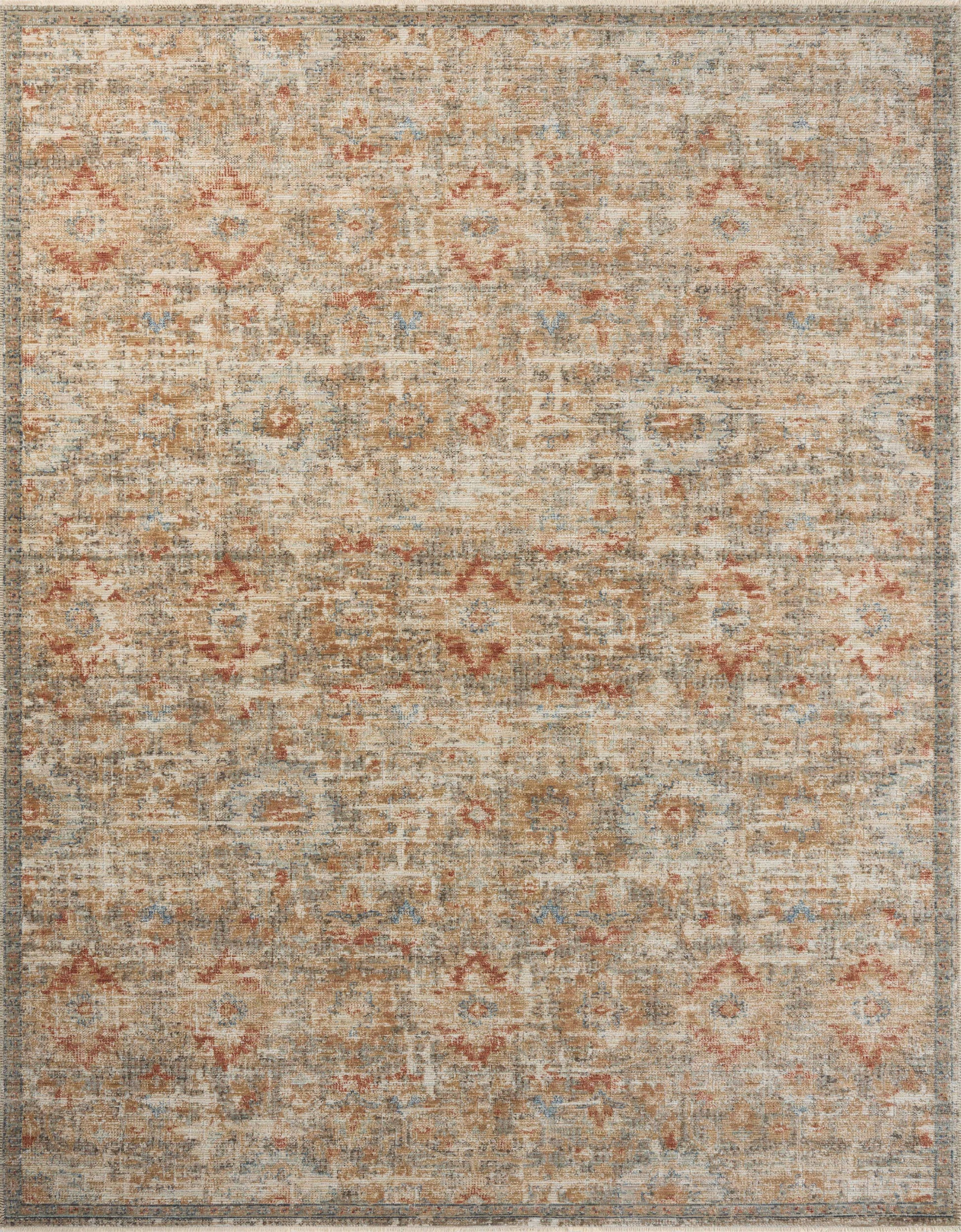 A picture of Loloi's Heritage rug, in style HER-10, color Grey / Sunset