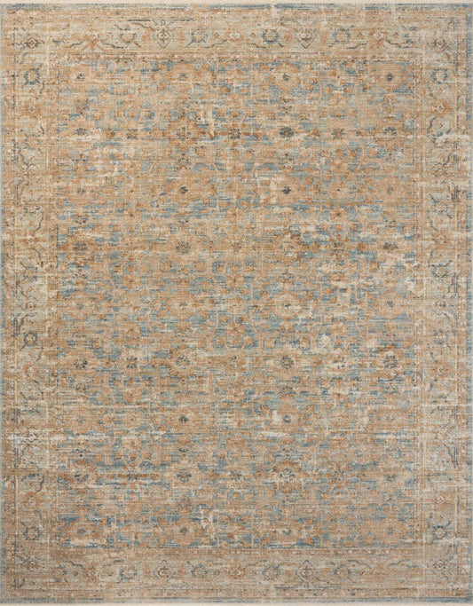A picture of Loloi's Heritage rug, in style HER-15, color Ocean / Sand