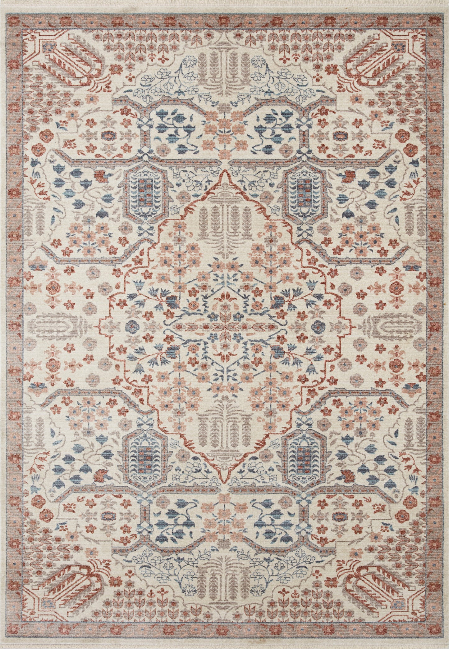A picture of Loloi's Holland rug, in style HLD-03, color Rust