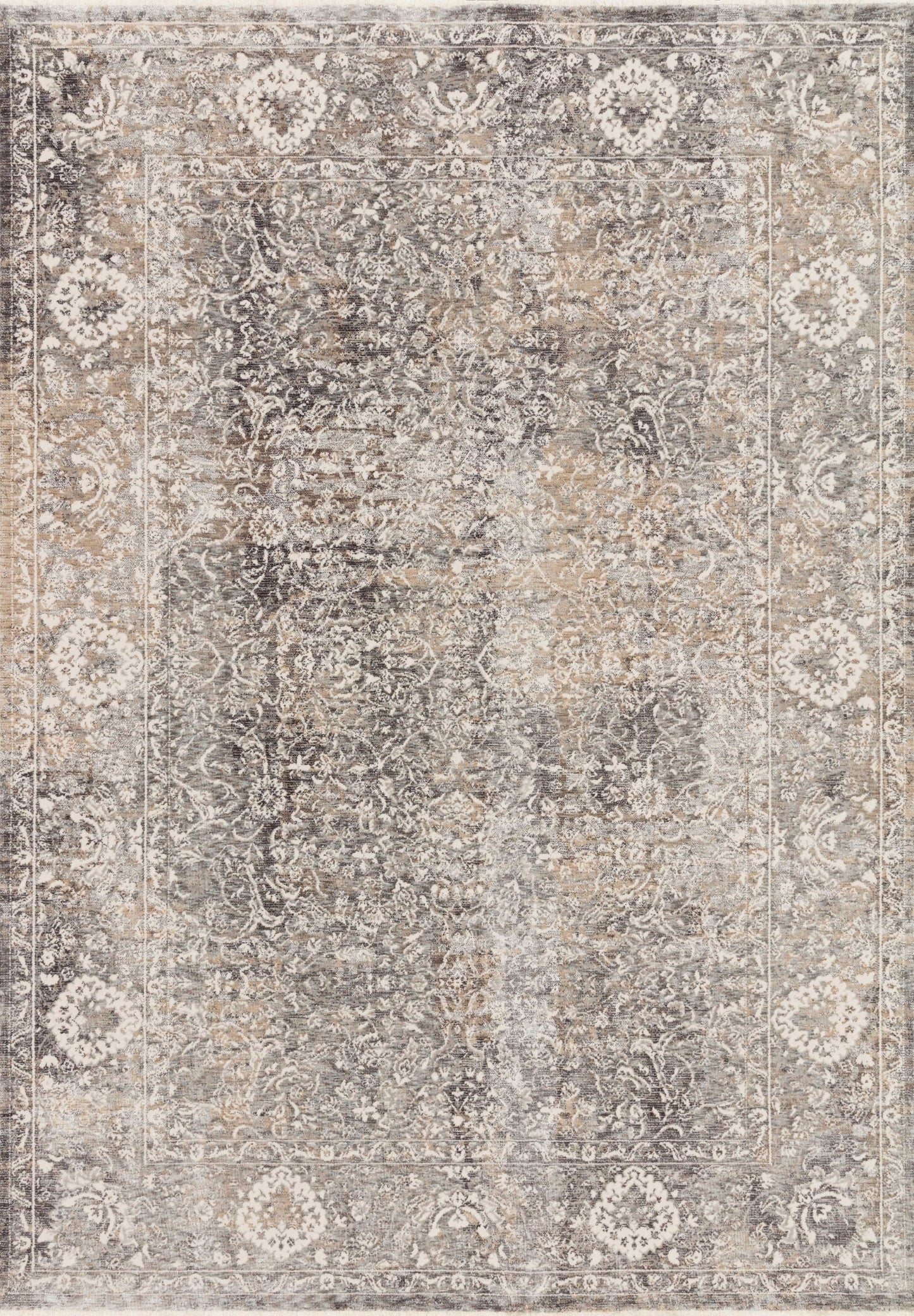 A picture of Loloi's Homage rug, in style HOM-03, color Stone / Ivory