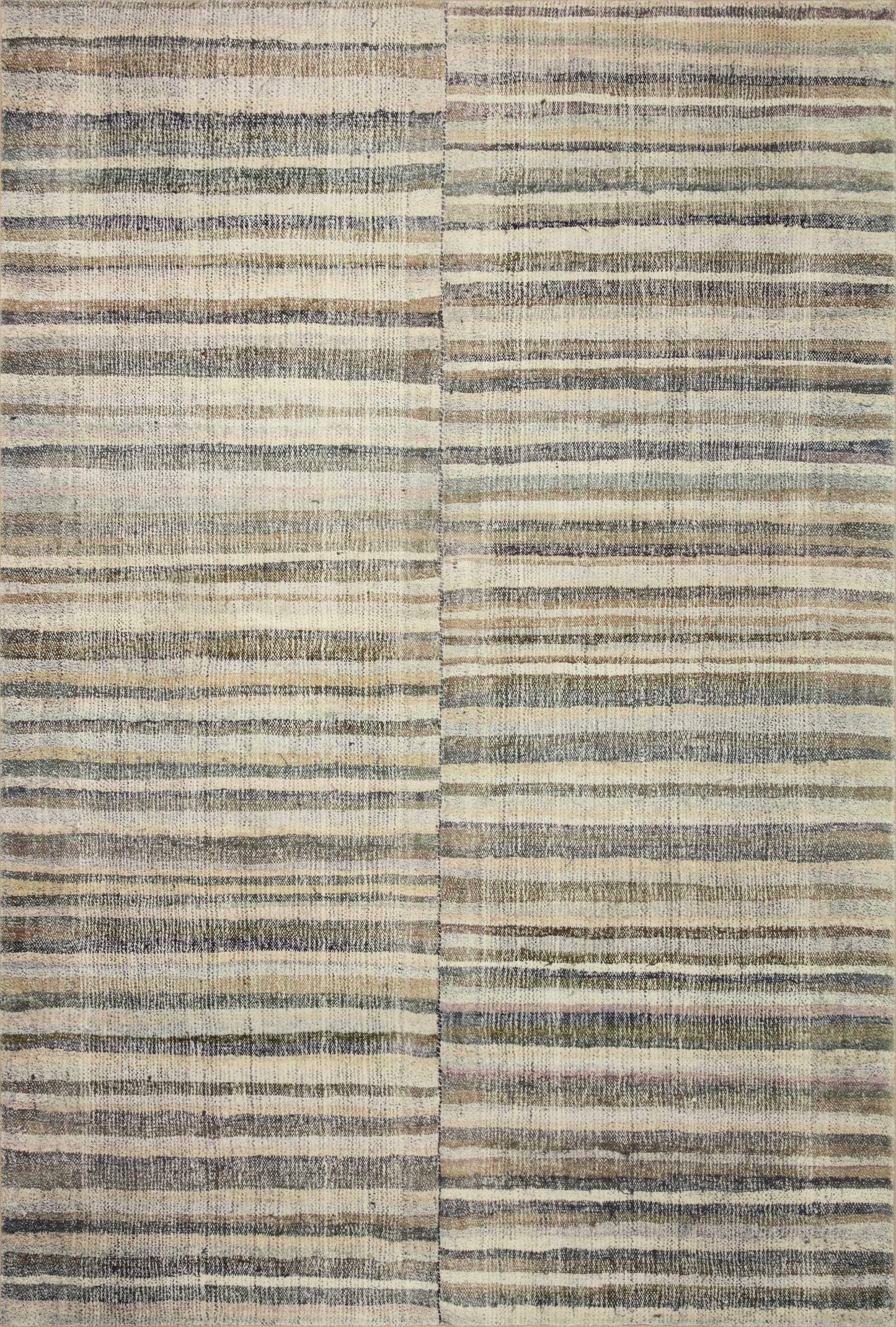 A picture of Loloi's Humphrey rug, in style HUM-01, color Natural / Moss