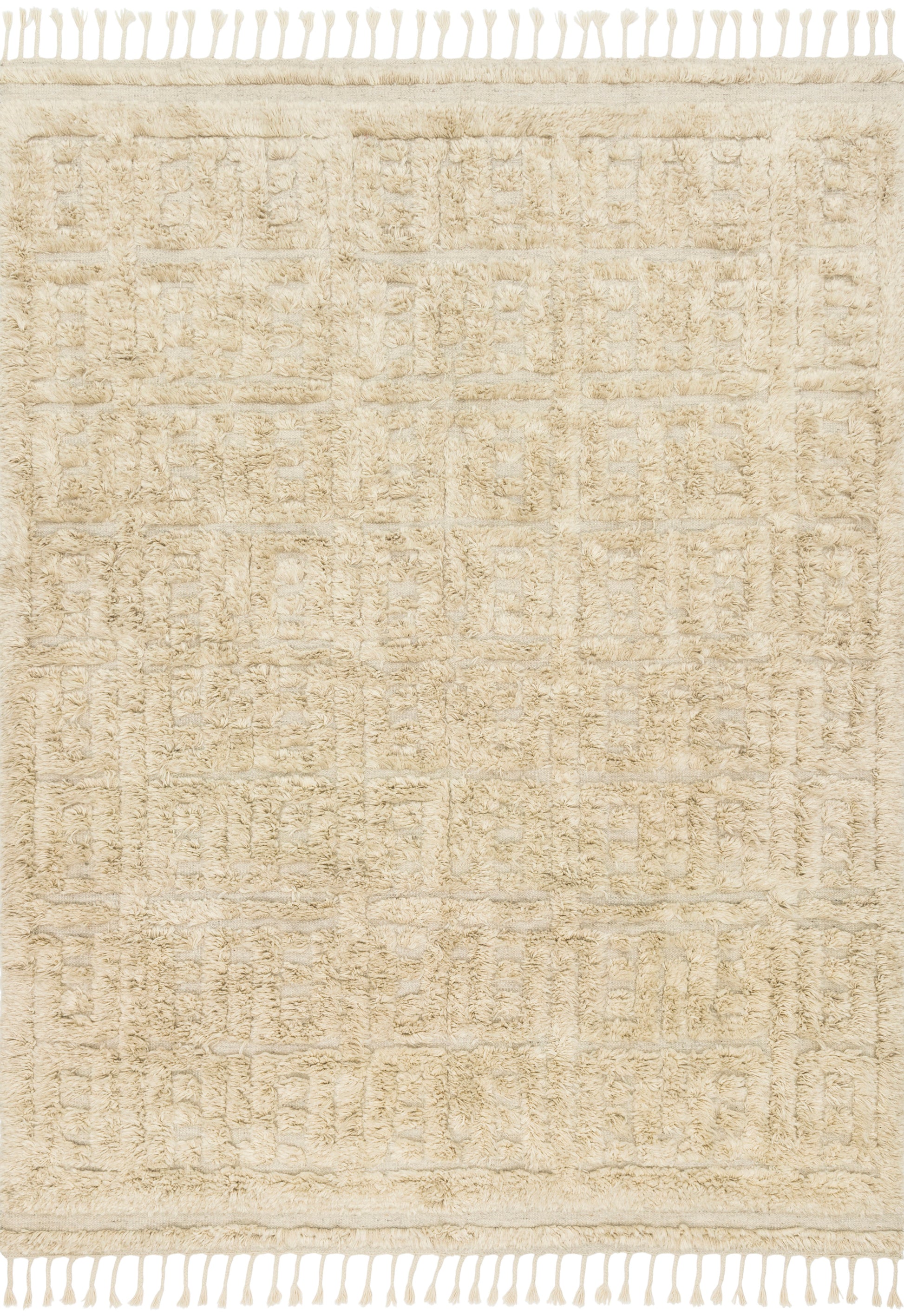 A picture of Loloi's Hygge rug, in style YG-04, color Oatmeal / Sand