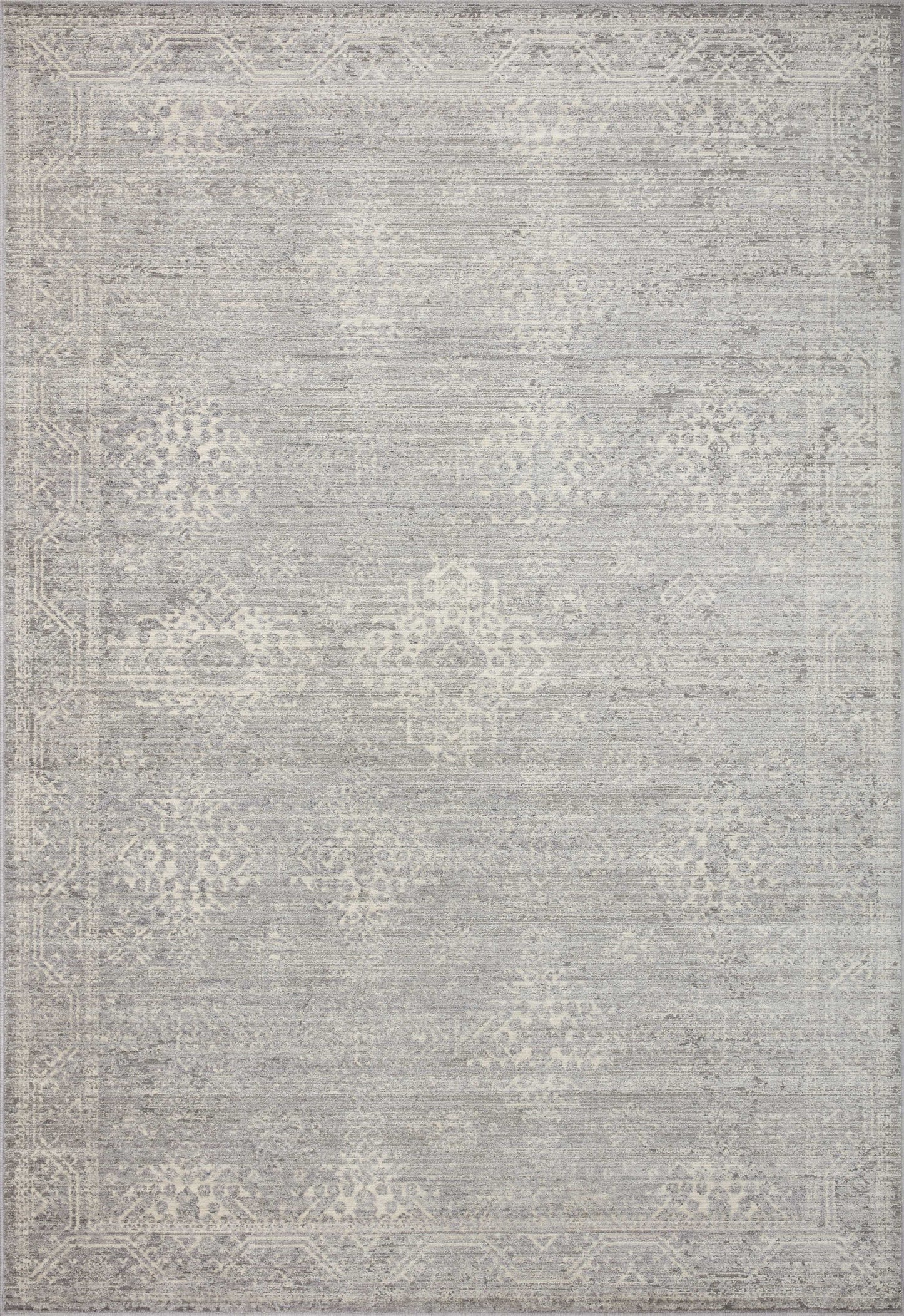 A picture of Loloi's Indra rug, in style INA-02, color Silver / Ivory