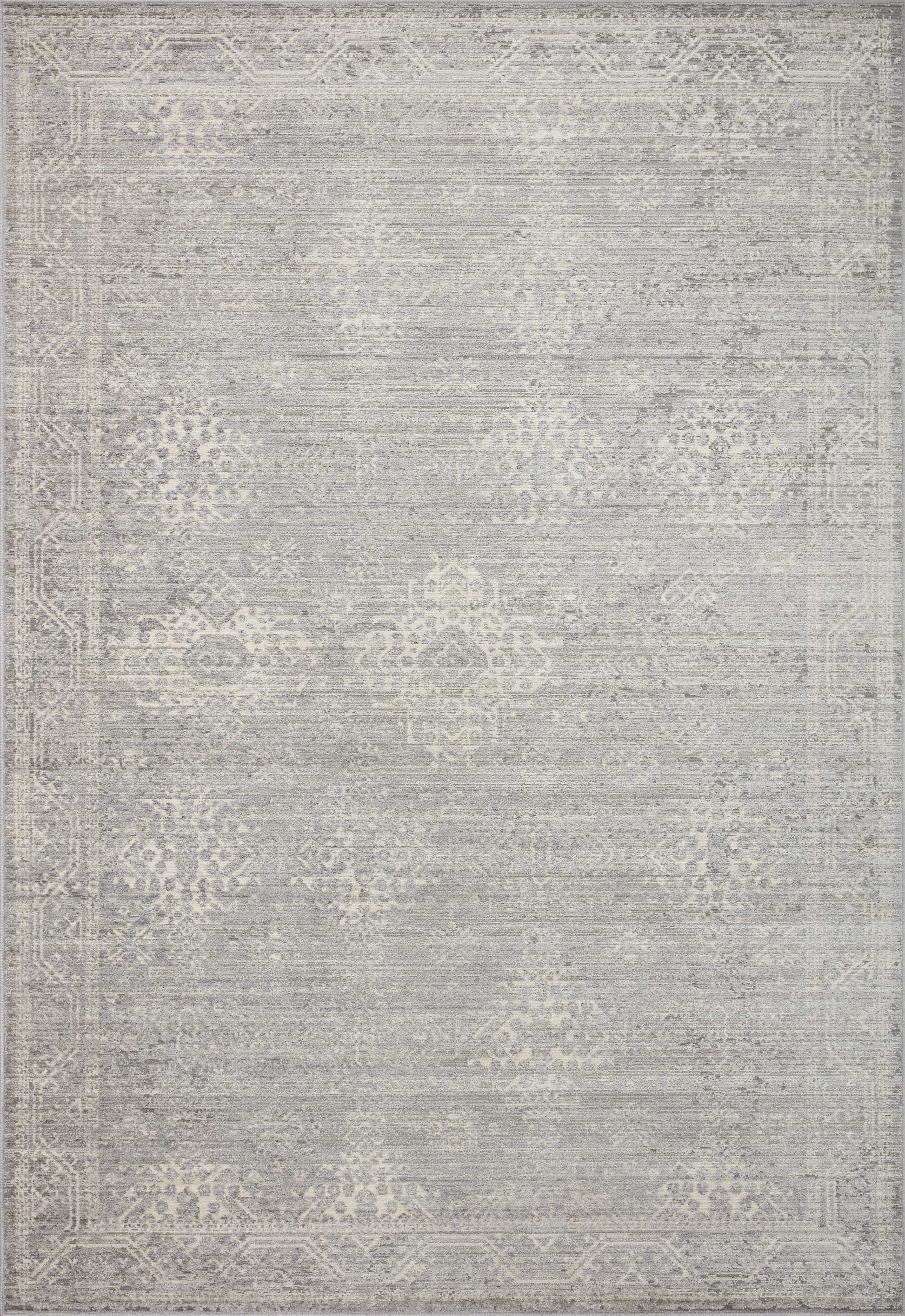 A picture of Loloi's Indra rug, in style INA-02, color Silver / Ivory