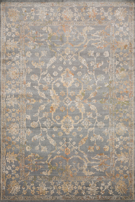 A picture of Loloi's Isadora rug, in style ISA-05, color Silver / Silver