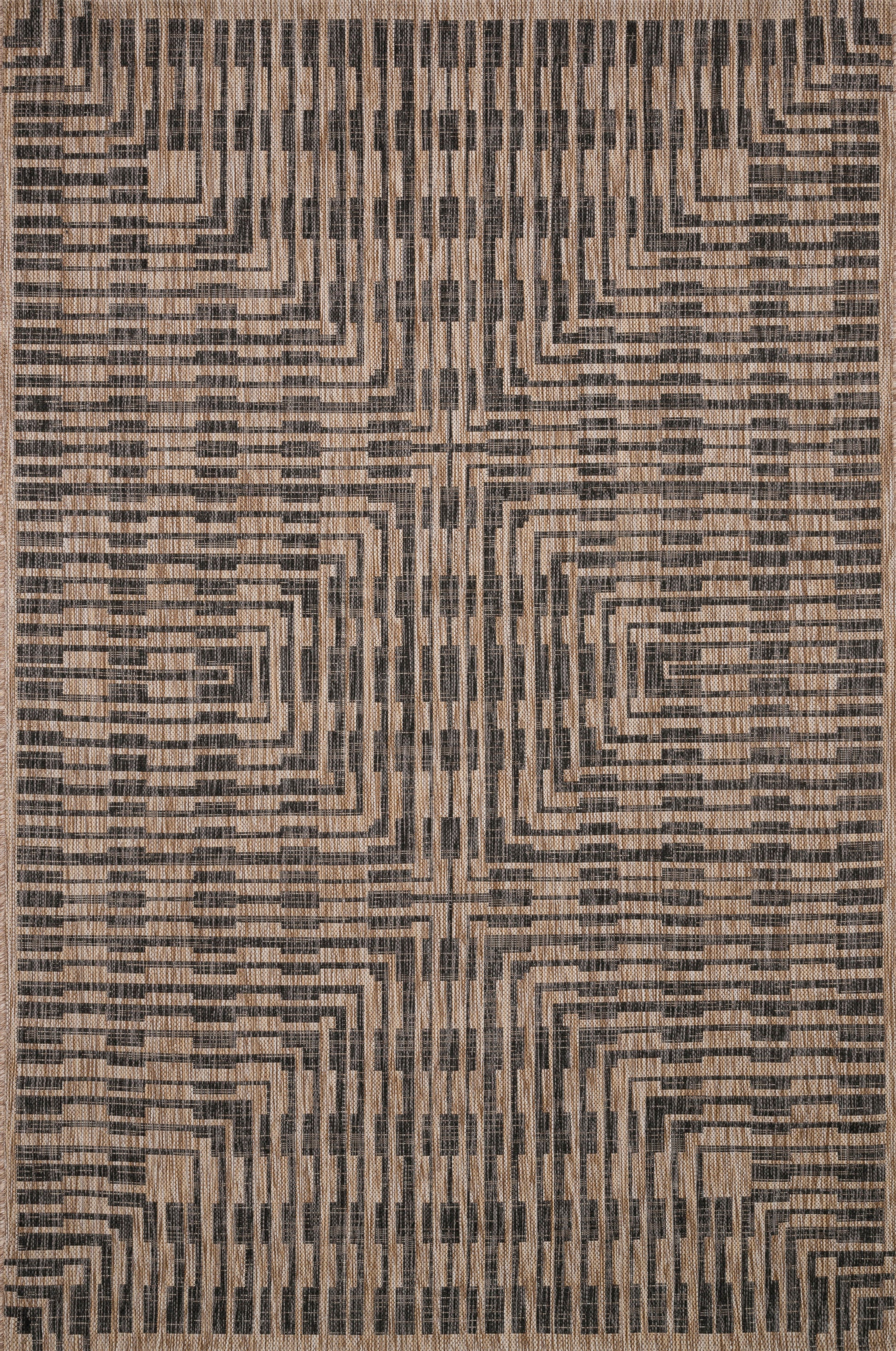 A picture of Loloi's Isle rug, in style IE-09, color Brown / Black