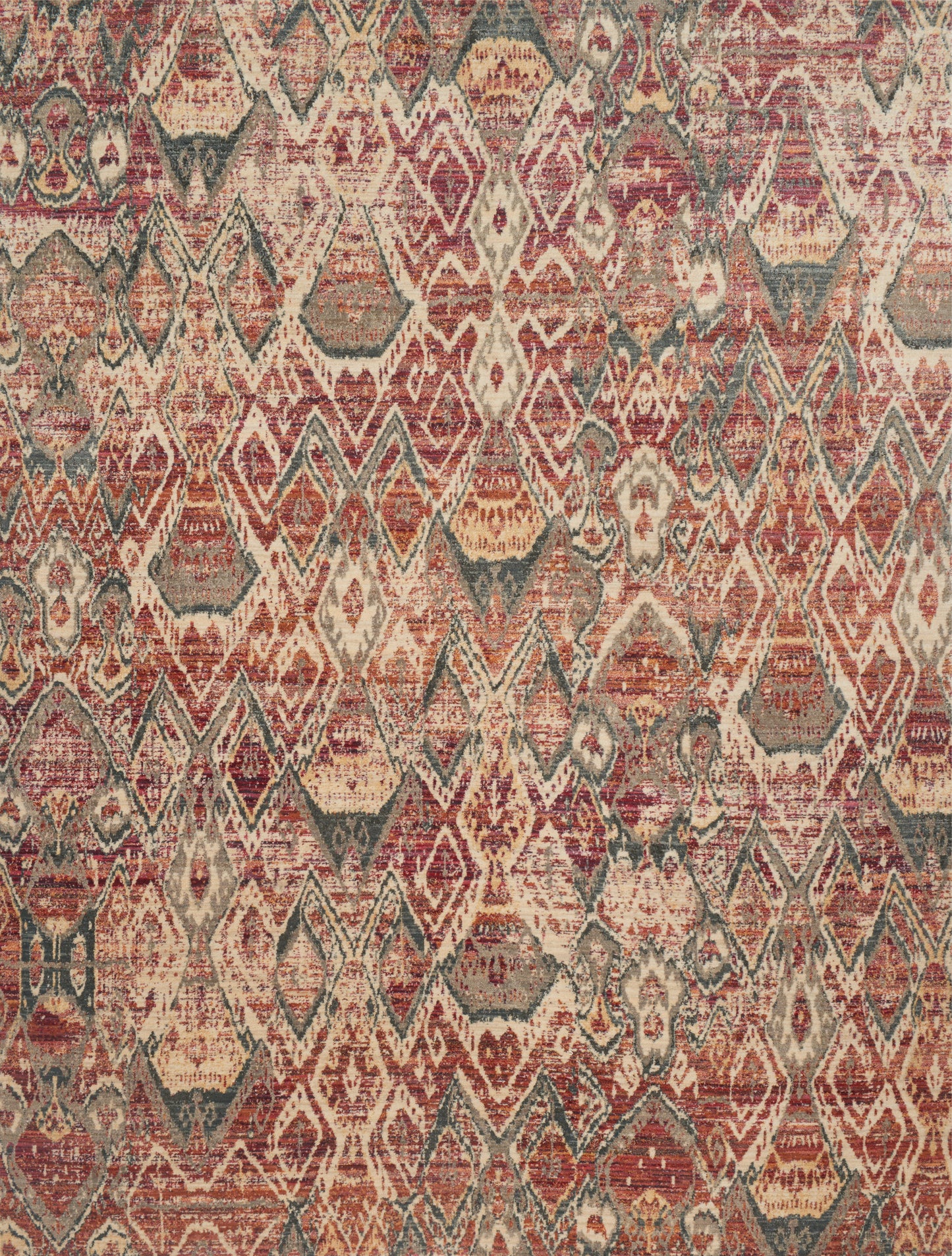 A picture of Loloi's Javari rug, in style JV-04, color Berry / Ivory