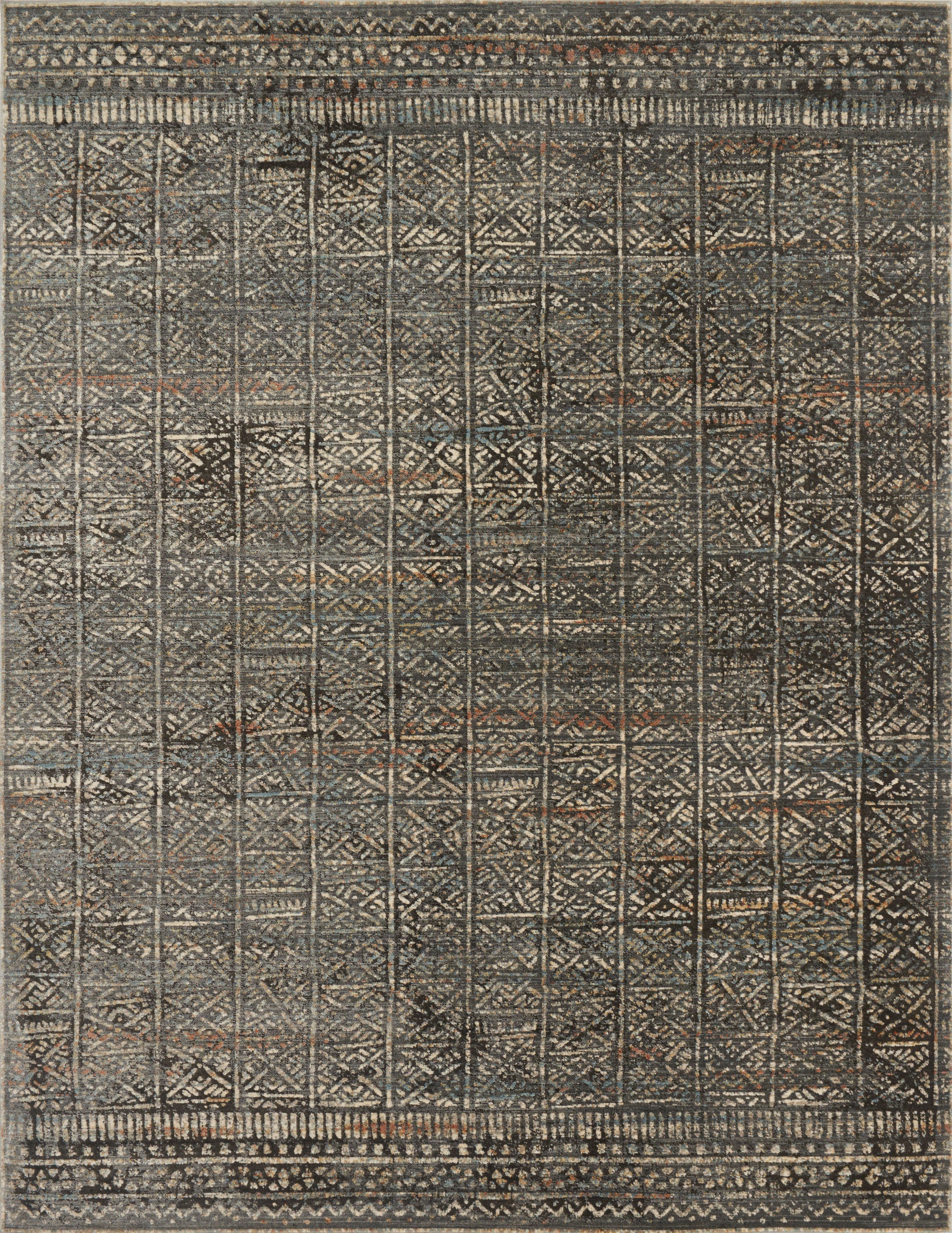 A picture of Loloi's Javari rug, in style JV-06, color Charcoal / Silver