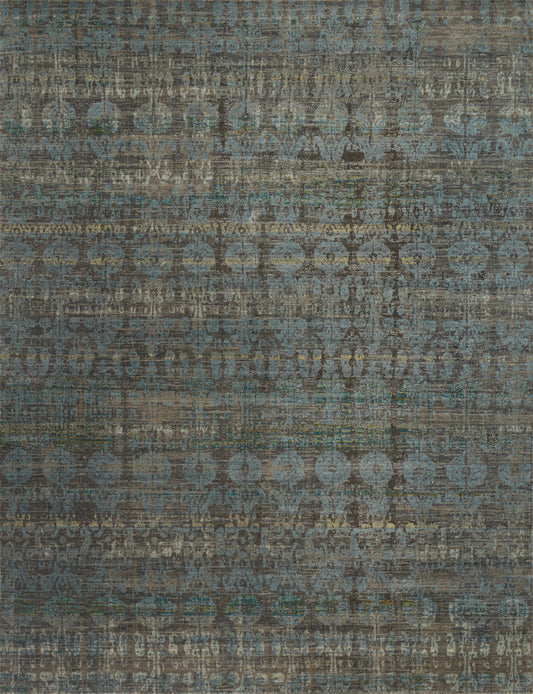 A picture of Loloi's Javari rug, in style JV-07, color Steel / Lagoon