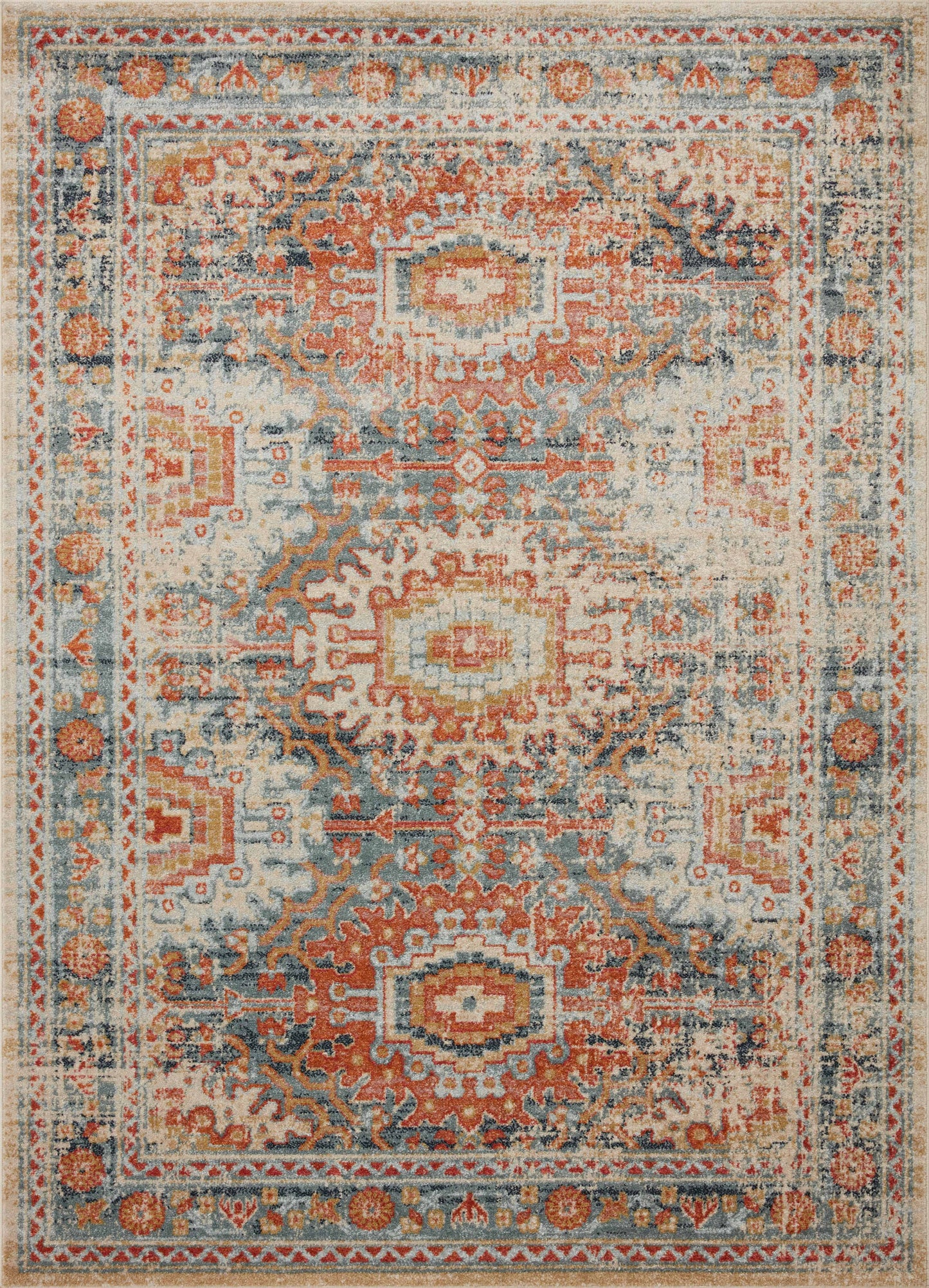 A picture of Loloi's Jocelyn rug, in style JOC-03, color Mist / Multi