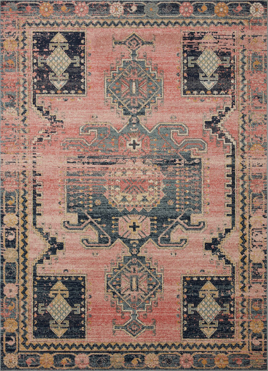 A picture of Loloi's Jocelyn rug, in style JOC-06, color Rose / Rose