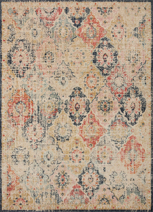 A picture of Loloi's Jocelyn rug, in style JOC-07, color Khaki / Multi