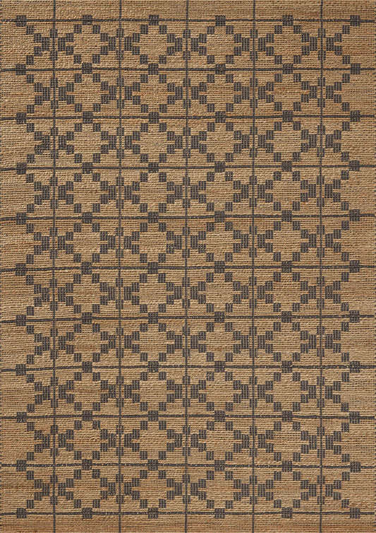 A picture of Loloi's Judy rug, in style JUD-05, color Natural / Graphite