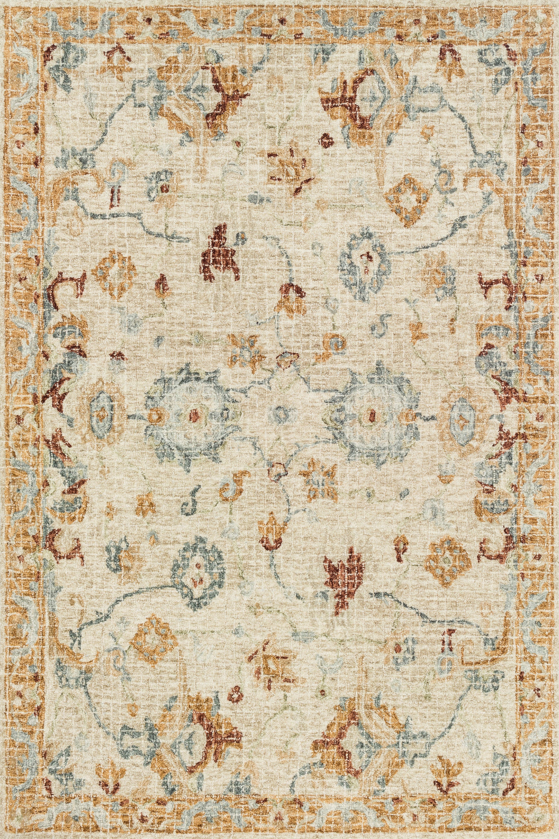 A picture of Loloi's Julian rug, in style JI-03, color Ivory / Multi