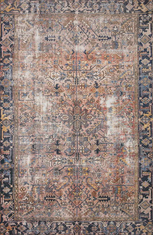 A picture of Loloi's Jules rug, in style JUL-02, color Terracotta / Multi