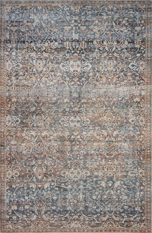 A picture of Loloi's Jules rug, in style JUL-06, color Denim / Spice