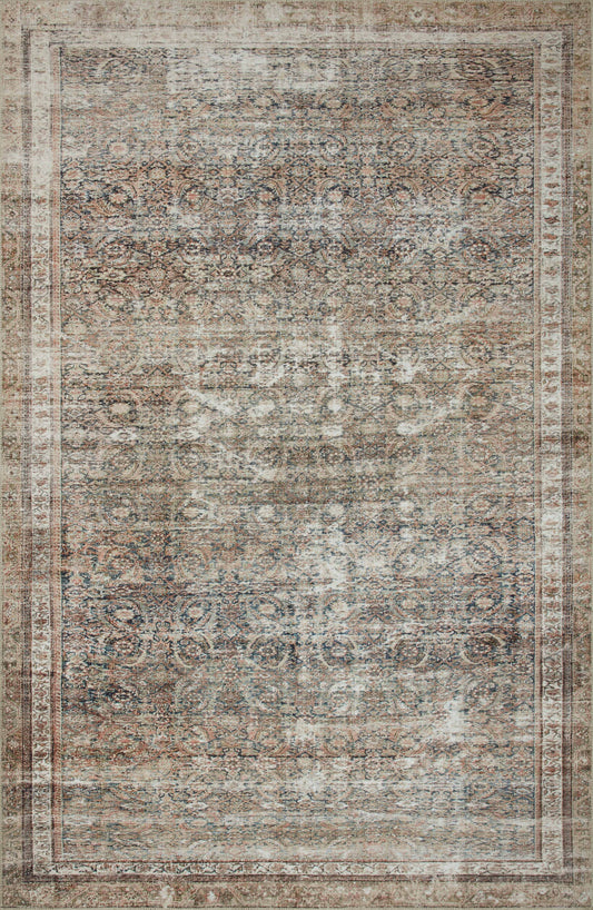 A picture of Loloi's Jules rug, in style JUL-09, color Ink / Terracotta