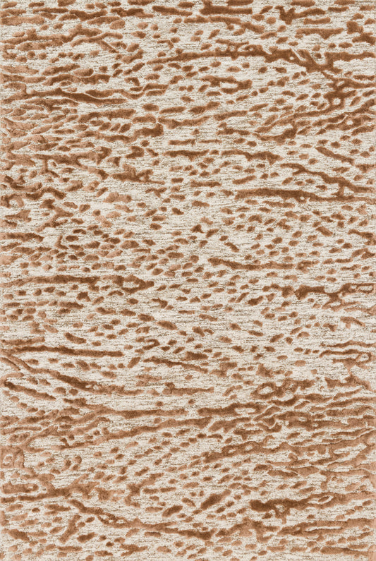 A picture of Loloi's Juneau rug, in style JY-01, color Oatmeal / Terracotta