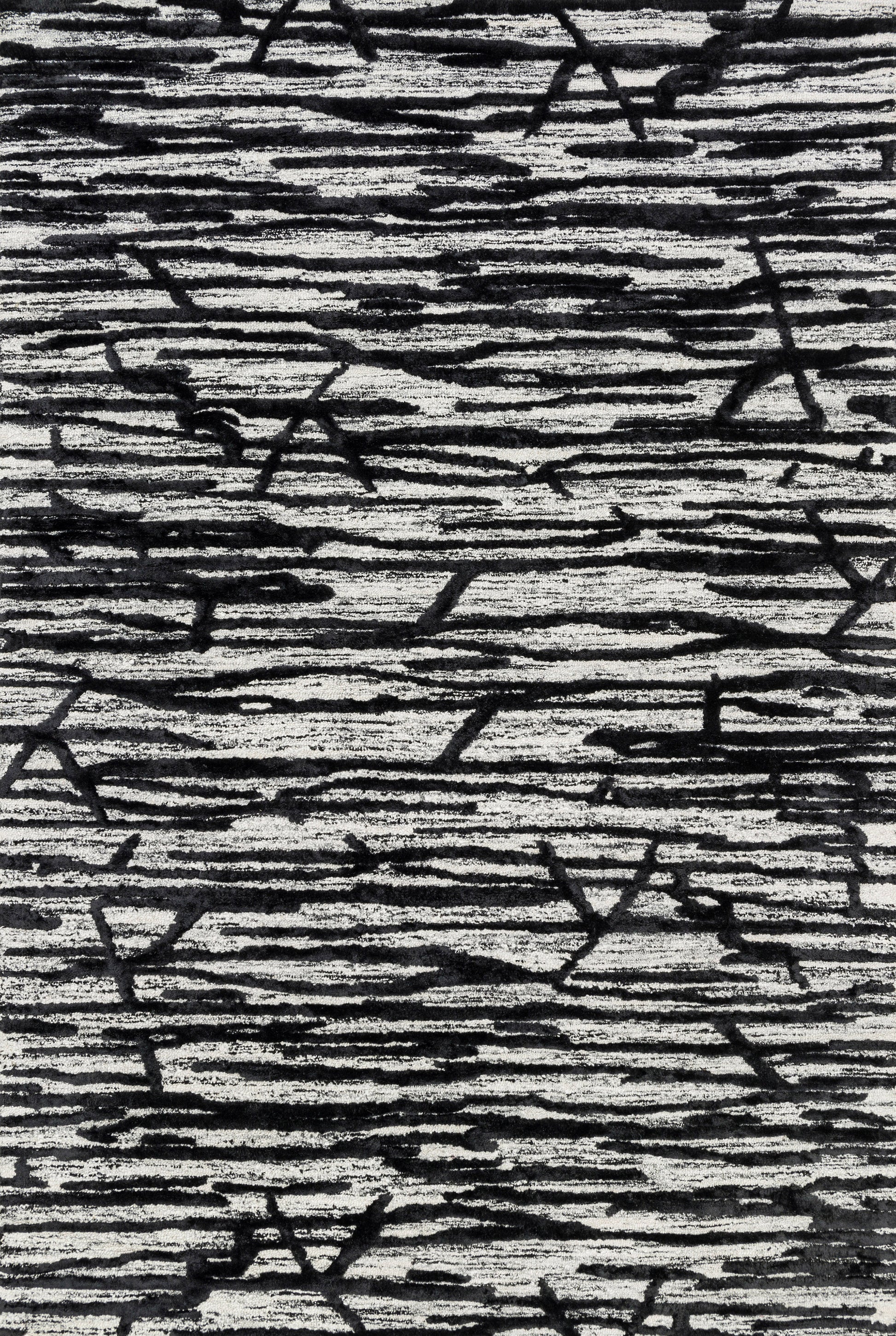 A picture of Loloi's Juneau rug, in style JY-07, color Ivory / Black