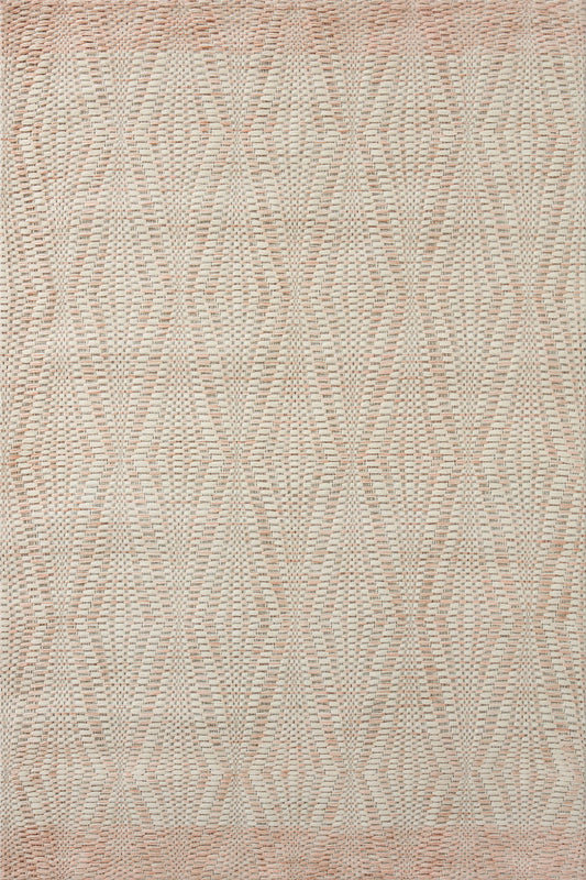 A picture of Loloi's Kenzie rug, in style KNZ-01, color Ivory / Blush