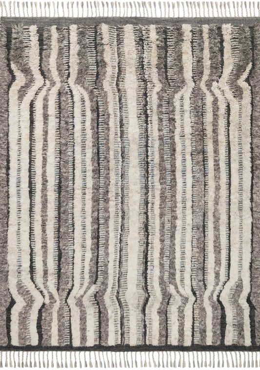 A picture of Loloi's Khalid rug, in style KF-03, color Stone / Charcoal