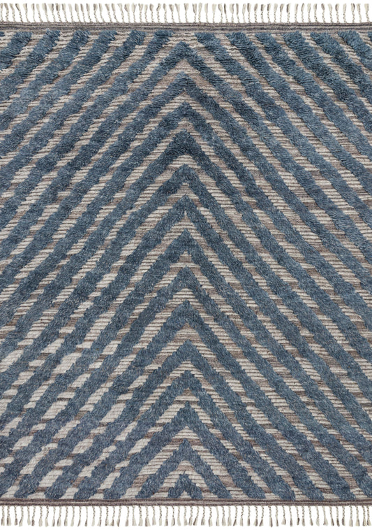 A picture of Loloi's Khalid rug, in style KF-06, color Blue / Pewter