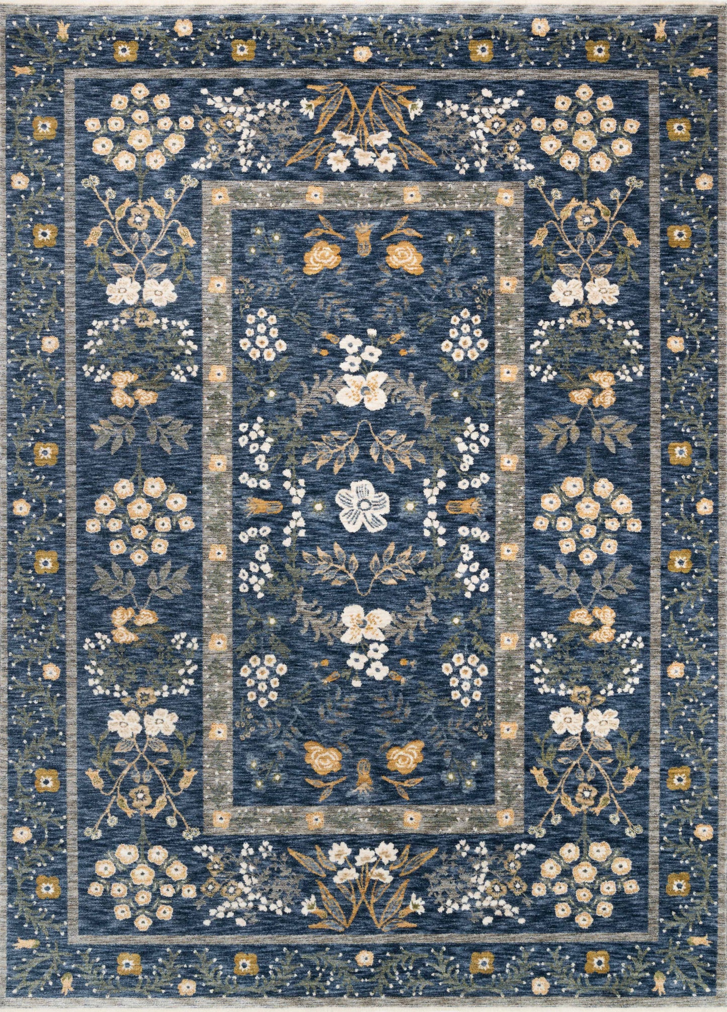 A picture of Loloi's Kismet rug, in style KIS-01, color Navy