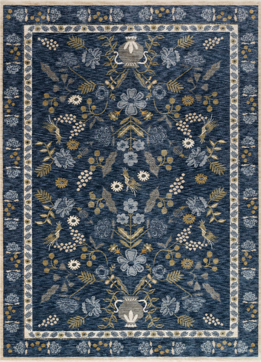 A picture of Loloi's Kismet rug, in style KIS-03, color Navy