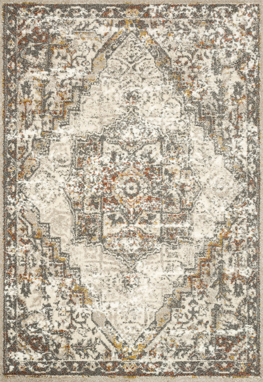 A picture of Loloi's Landscape rug, in style LAN-01, color Sand / Graphite