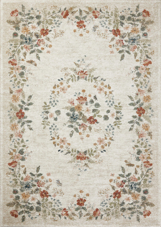 A picture of Loloi's Laurel rug, in style LAU-01, color Cream