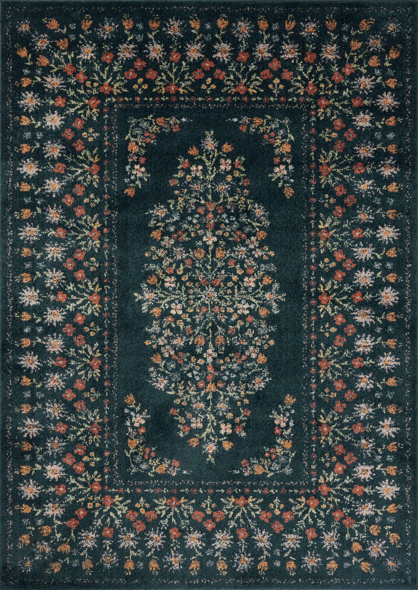 A picture of Loloi's Laurel rug, in style LAU-02, color Navy