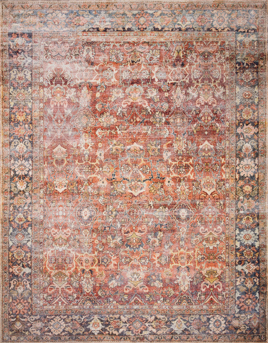A picture of Loloi's Layla rug, in style LAY-02, color Spice / Marine