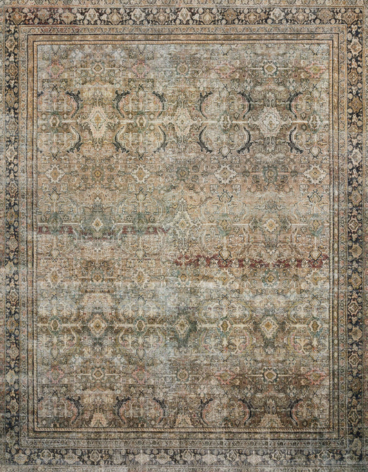 A picture of Loloi's Layla rug, in style LAY-03, color Olive / Charcoal