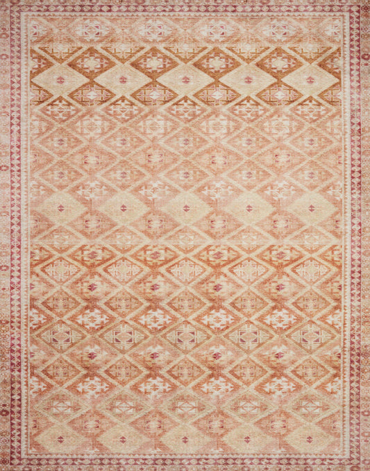 A picture of Loloi's Layla rug, in style LAY-16, color Natural / Spice